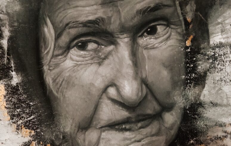Jóság | 30×40 olaj, aranyfüst, vászon